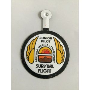 Helicopter Medical Emergency Survival Flight Hospital Júnior Pilot tab pinback